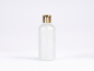 Preview: säuremattierte Flasche 100ml, mit Tropfmontur Gold